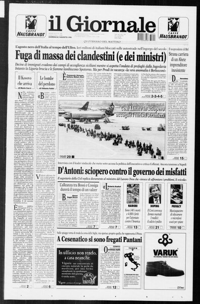 Il giornale : quotidiano del mattino